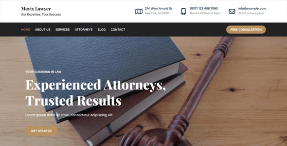 Mavix Lawyer (Creativ Themes)