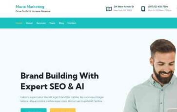 Mavix Marketing (screenshot desktop)