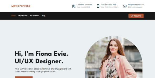 Mavix Portfolio (Creativ Themes)