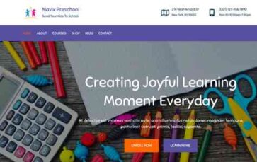 Mavix Preschool (screenshot desktop)