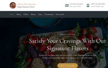 Mavix Restaurant (screenshot desktop)