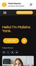 Mavix Resume (screenshot mobile)