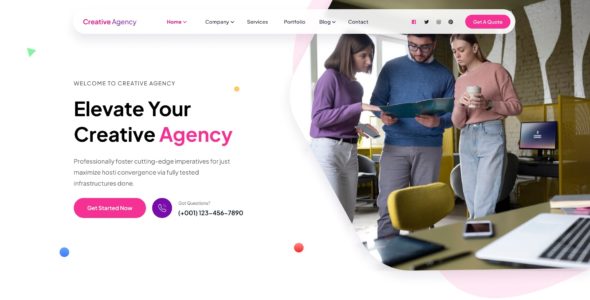 Creative Design Agency Pro (Creta Themes)