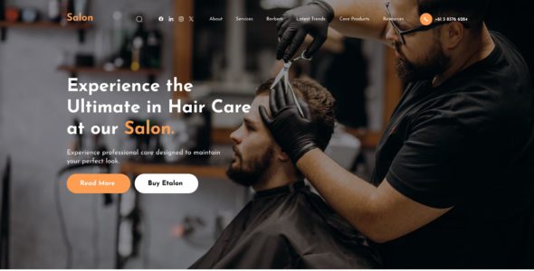 FSE Barber Shop Pro (Creta Themes)