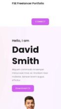 FSE Freelancer Portfolio Pro (screenshot mobile)