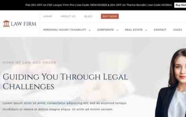 FSE Lawyer Firm Pro (screenshot desktop)
