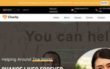 Screenshot Desktop FSE Nonprofit NGO Pro (screenshot desktop)
