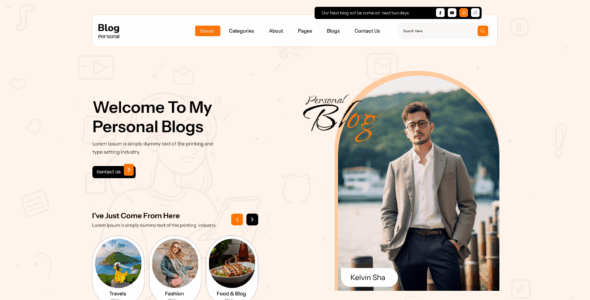 FSE Personal Blog Pro (Creta Themes)