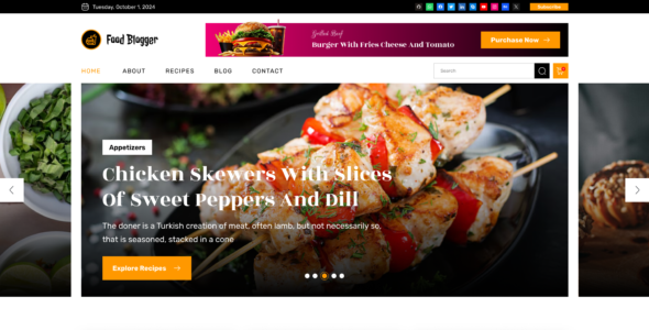 Healthy Food Blogger Pro (Creta Themes)