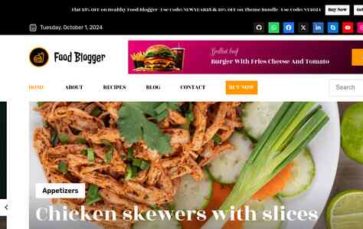 Healthy Food Blogger Pro (screenshot desktop)
