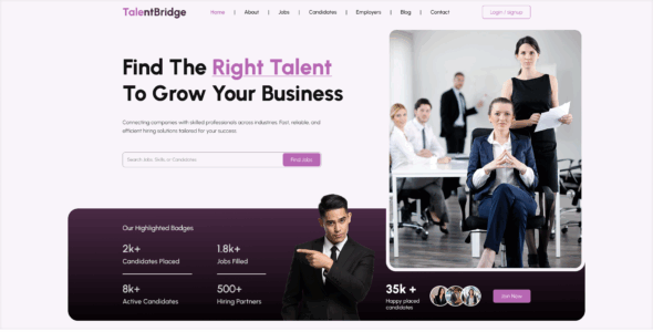 Job Recruitment Agency Pro (Creta Themes)