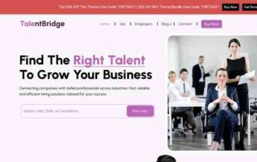Job Recruitment Agency Pro (screenshot desktop)