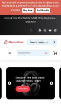Online Electro Store Pro (screenshot mobile)