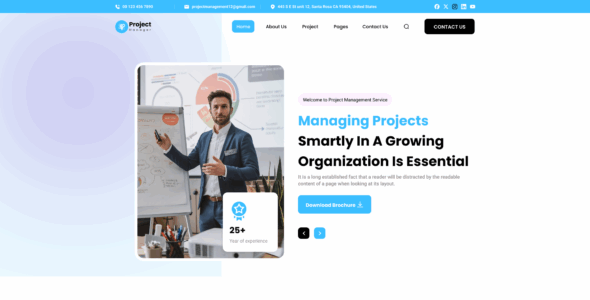 Project Manager Pro (Creta Themes)