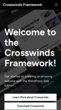 Crosswinds Framework (screenshot mobile)