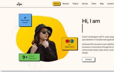 Lyn Portfolio (screenshot desktop)