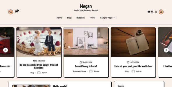 Megan Blog Multipurpose Pro (CRThemes)
