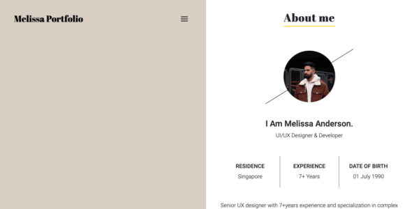 Melissa Portfolio Pro (CRThemes)