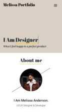 Melissa Portfolio Pro (screenshot mobile)