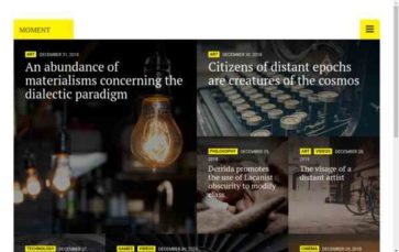 Moment (CSSIgniter) (screenshot desktop)