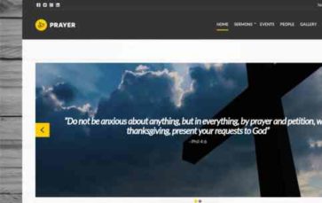 Prayer (CSSIgniter) (screenshot desktop)