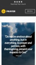 Prayer (CSSIgniter) (screenshot mobile)
