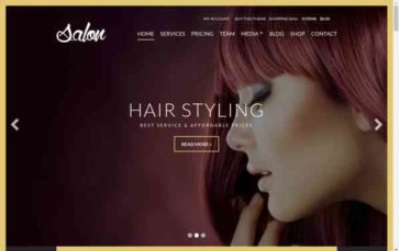 Salon (CSSIgniter) (screenshot desktop)