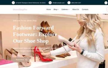 ShoesShopPro (screenshot desktop)