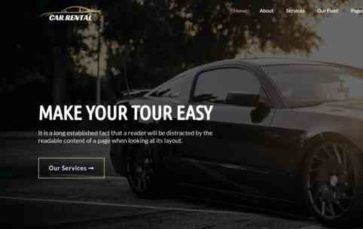 Car Rental (CyberChimps) (screenshot desktop)