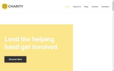 Screenshot Desktop Charity (CyberChimps) (screenshot desktop)