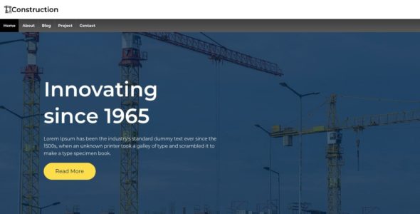 Construction Firm (CyberChimps)