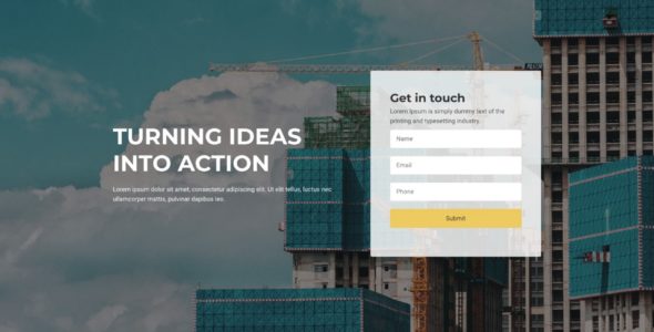 Construction Landing Page (CyberChimps)