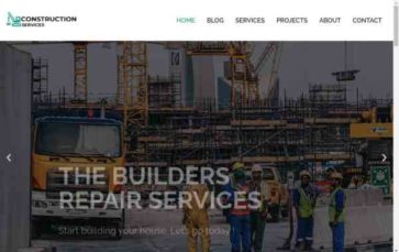 Screenshot Desktop Construction Services (screenshot desktop)