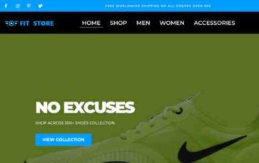Screenshot Desktop Fitness Store (screenshot desktop)