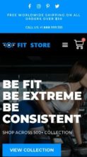 Screenshot Mobile Fitness Store (screenshot mobile)