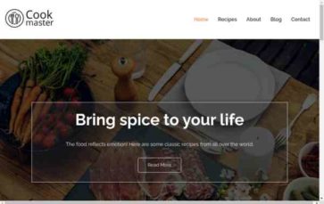 Screenshot Desktop Food Site (screenshot desktop)