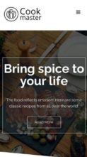 Screenshot Mobile Food Site (screenshot mobile)