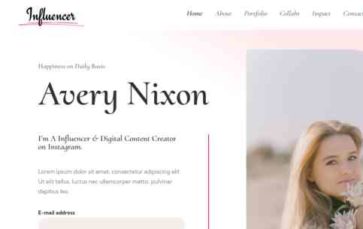 Screenshot Desktop Influencer (CyberChimps) (screenshot desktop)