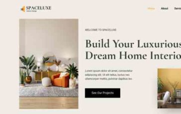 Interior Design Firm (CyberChimps) - (screenshot desktop)