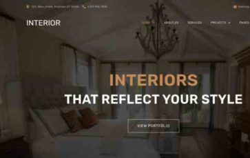 Interior Design Pro (CyberChimps) - (screenshot desktop)