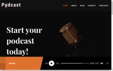 Podcast (CyberChimps) - (screenshot desktop)