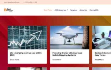 Tech Blogger (screenshot desktop)