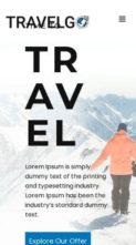 Travel Agency Gutenberg (screenshot mobile)