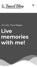 Travel Blogger (screenshot mobile)