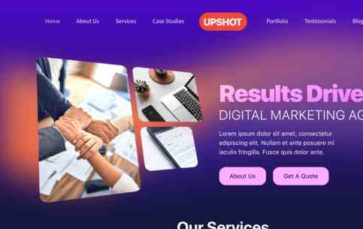 Screenshot Desktop Upshot (CyberChimps) (screenshot desktop)