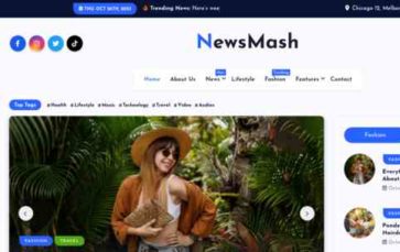 NewsMash (Desert Themes) (screenshot desktop)