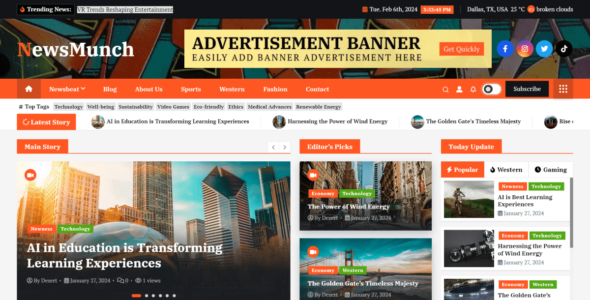NewsMunch (Desert Themes)