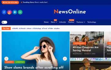 NewsOnline (Desert Themes) - (screenshot desktop)