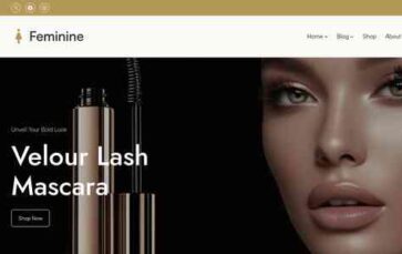 Feminine Blog FSE Pro (screenshot desktop)