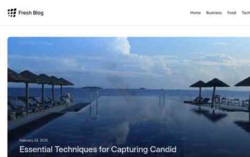 Fresh Blog Pro (screenshot desktop)